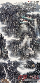 《云岩高居图》 120×240cm