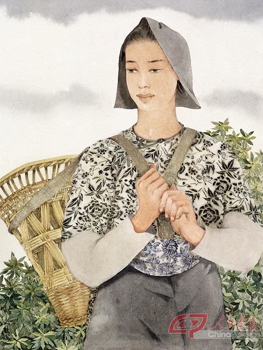 庞薰琹 背篓40x30cm 1946年 水彩  中国美术馆藏.jpg