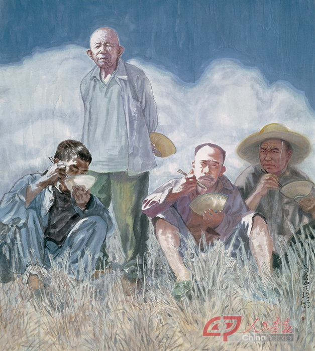 李翔  《食为天》  205cmX183cm  国画  2009年.jpg