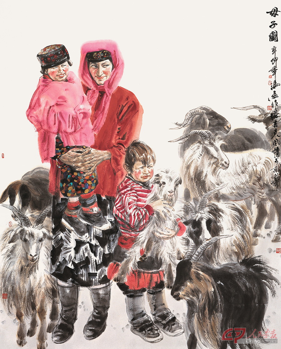 冯远 母子图116x146cm 2011.jpg