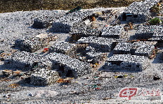 西沙鸭公岛沙洲上的村落由一座座10平米左右的木结构小屋组成。