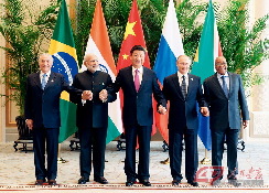 9月4日，金砖国家领导人非正式会晤在杭州举行，中国国家主席习近平、印度总理莫迪、南非总统祖马、巴西总统特梅尔、俄罗斯总统普京出席。 摄影 姚大伟/新华社
