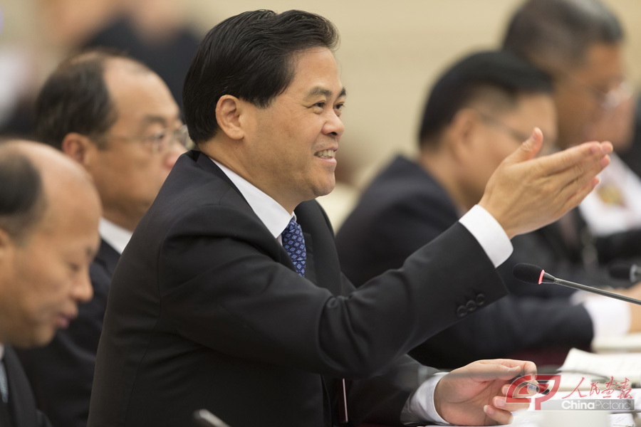 云南省代表团团长、省委书记陈豪  摄影：段崴 (2).jpg