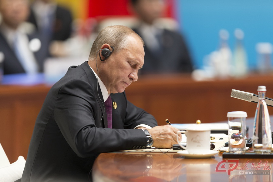 俄罗斯总统普京出席金砖国家领导人厦门会晤大范围会议 (2)摄影 段崴.jpg