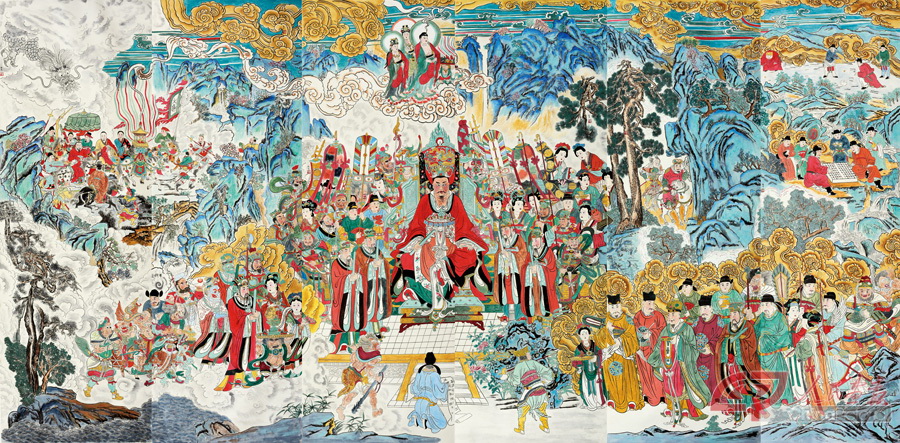 2.龙王祈雨图（120cm×345cm）×6   纸质  创作年代：2014年-2017.jpg